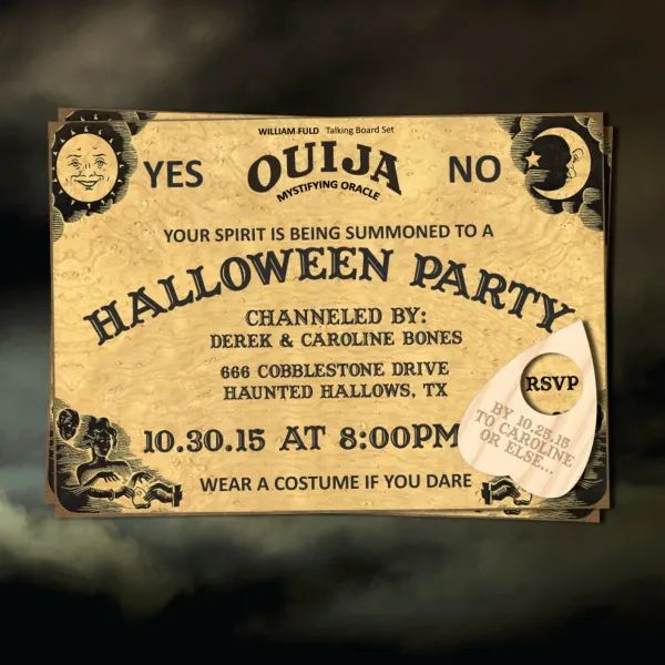 Que tal fazer um convite personalizado para a sua festa de Halloween?