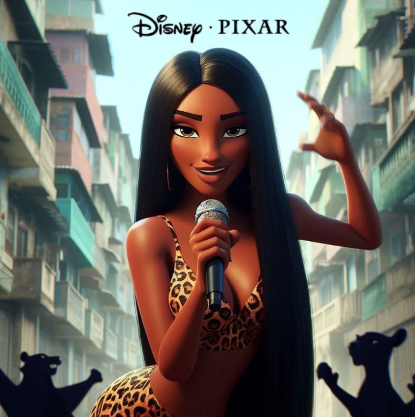 MC Pocahontas também entrou na trend da Pixar