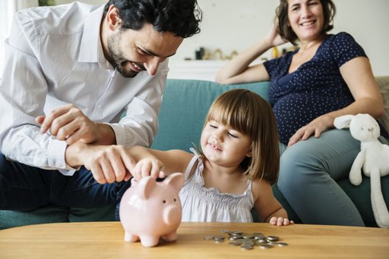 Ilustrar planejamento financeiro para as crianças