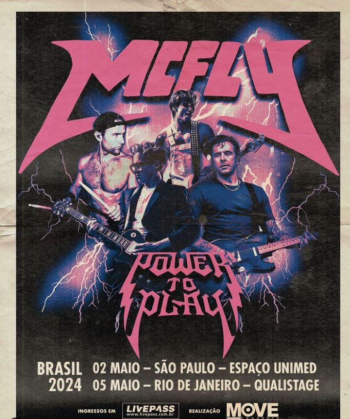 McFLY anuncia shows no Brasil em 2024