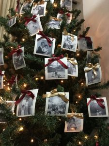 Árvore de Natal com fotos