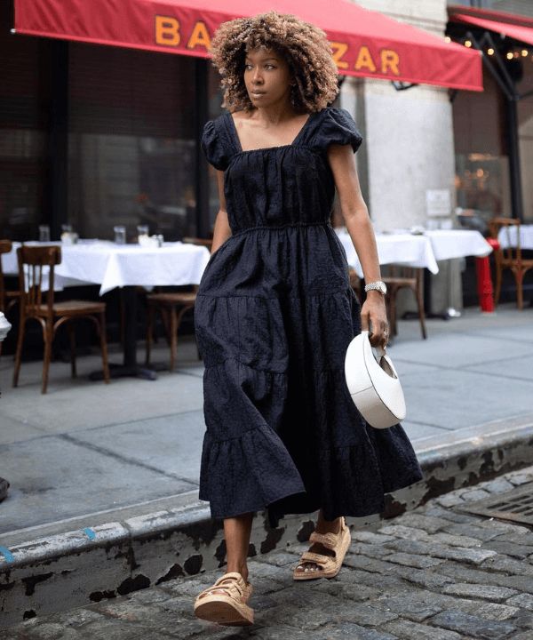 Vestido com volume