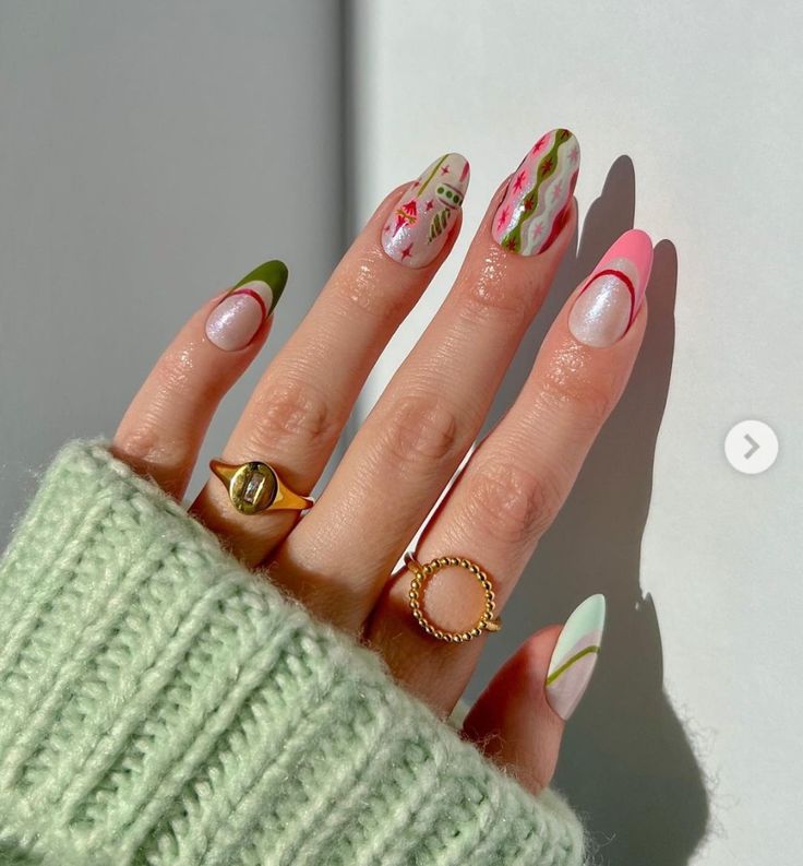 Inspirações de nail arts natalinas