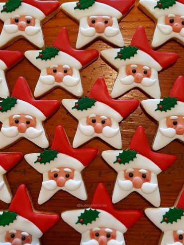 Biscoito de Natal em formato de estrela