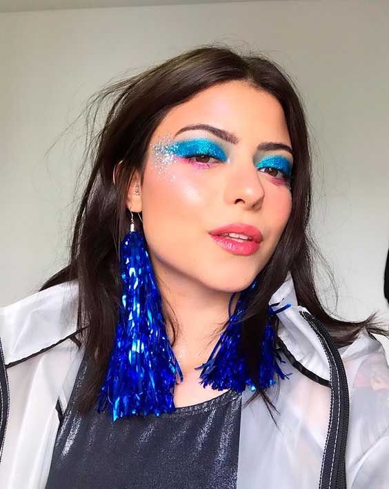 Maquiagem com glitter para se inspirar