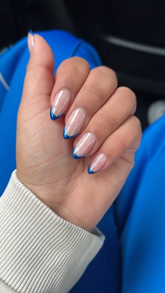 Unhas azul para se inspirar