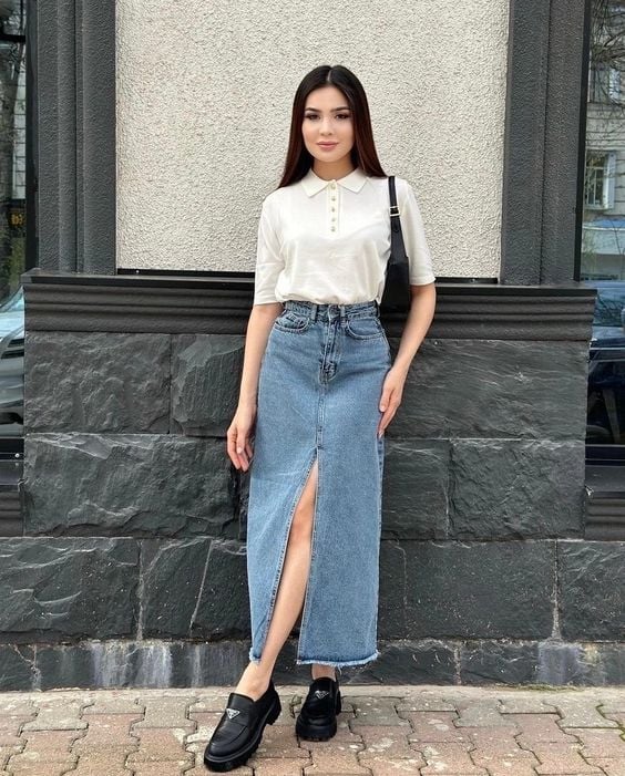 Looks com mocassim