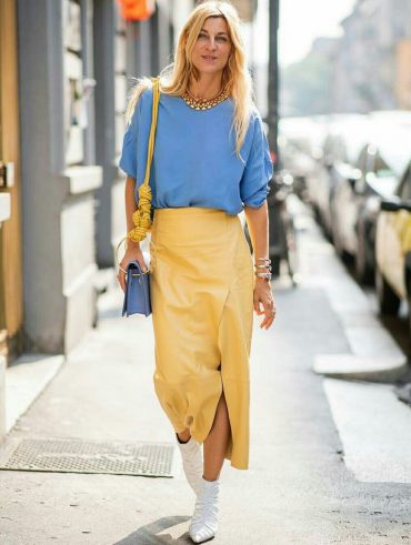 Combinação entre azul e amarelo é criativa