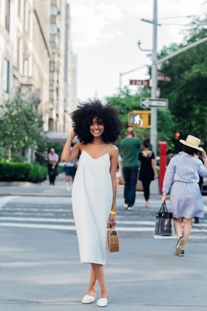 Inspiração de slip dress elegante