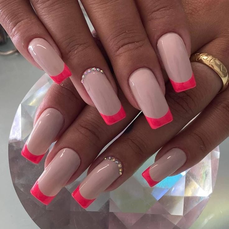 Francesinha colorida com strass
