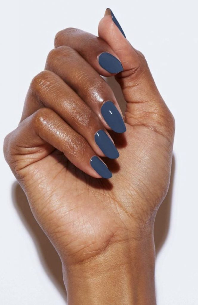 Ideia de unha elegante e azul
