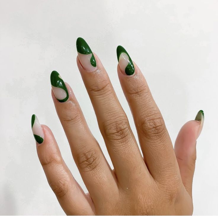 Inspiração de nail art verde