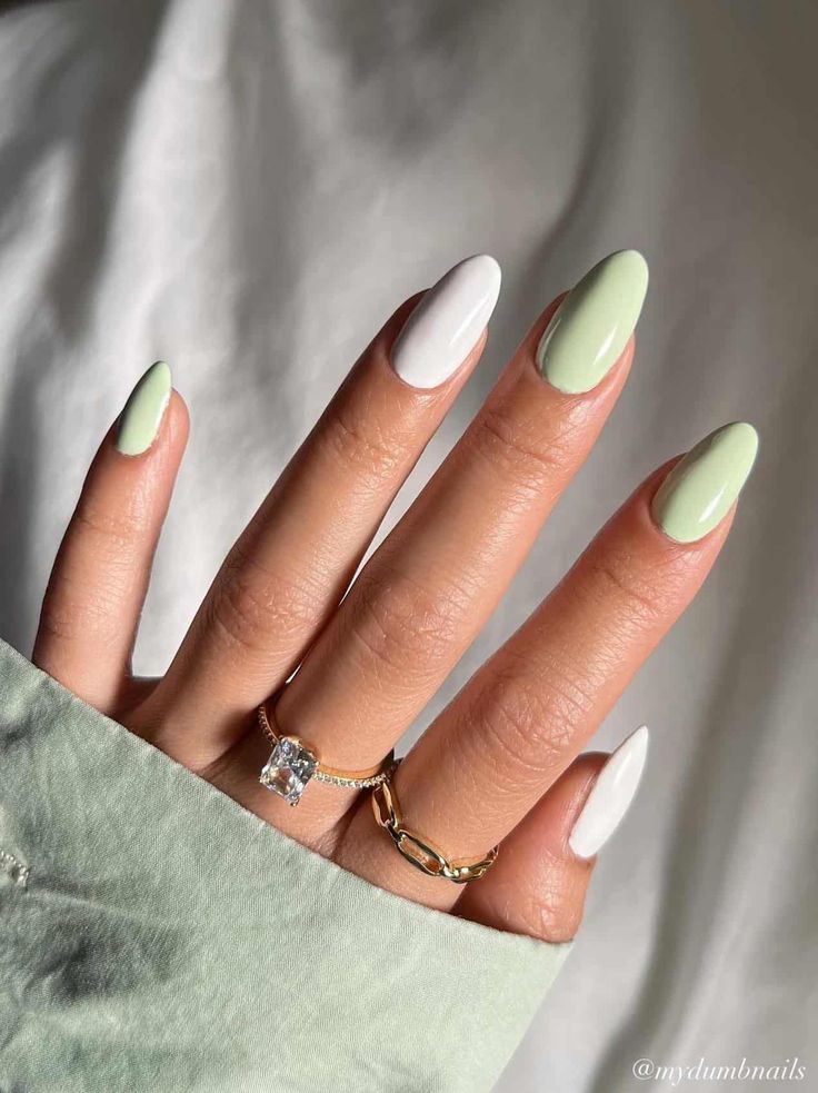 Inspiração de nail art verde
