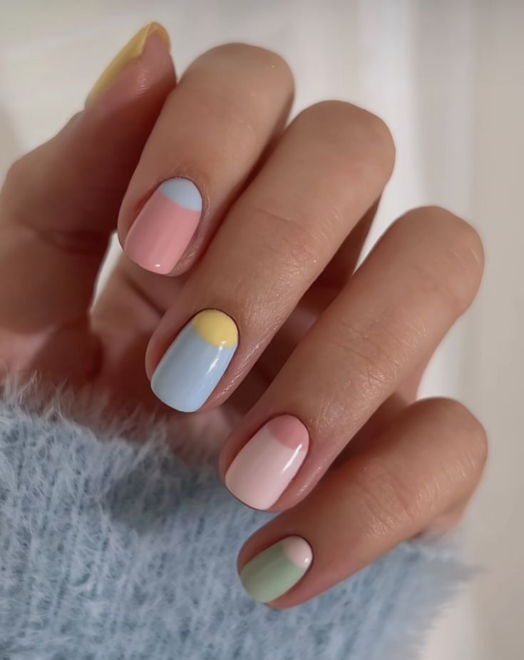 Nail art colorida
