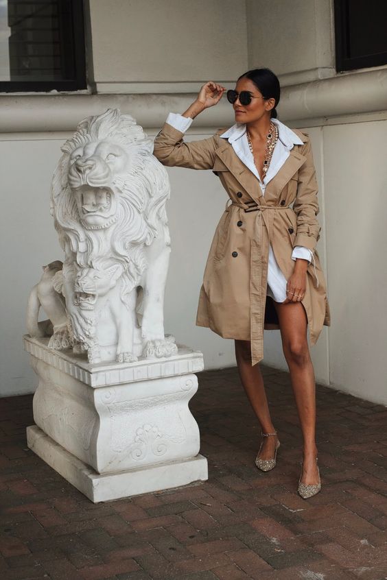 como usar trench coat
