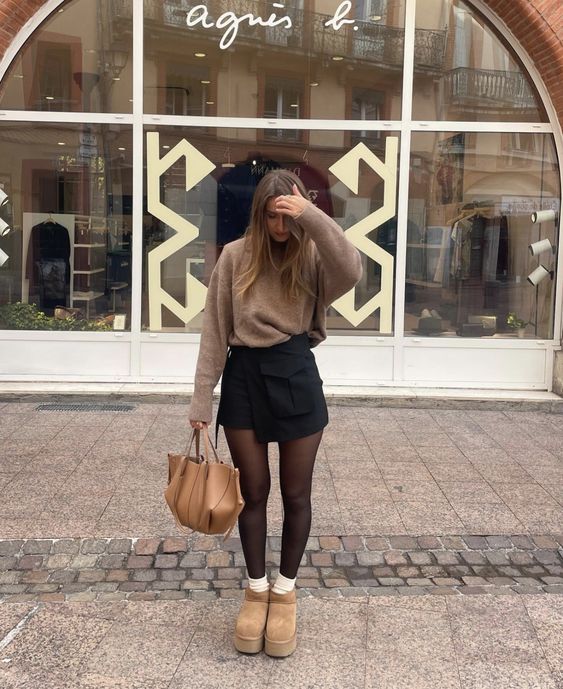 Looks para o outono e inverno com bota ugg