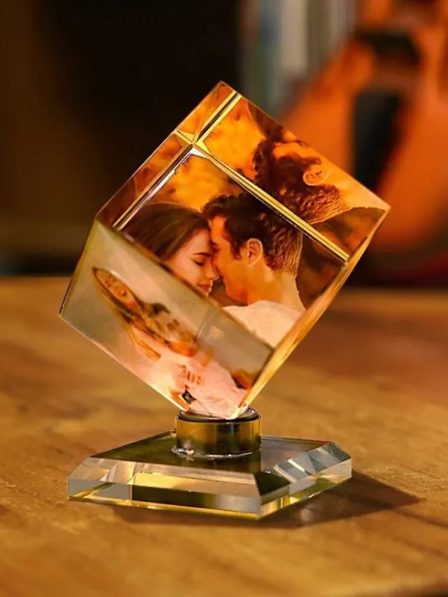 Cubo decorativo com fotos