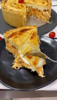Torta salgada de milho com requeijão