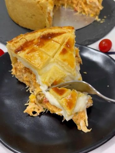 Torta salgada de milho com requeijão