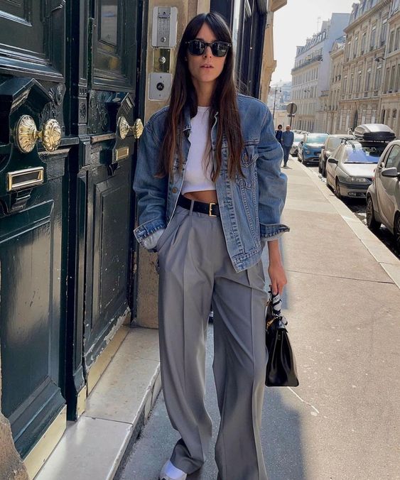 Ideias de looks de trabalho com calça de alfaiataria