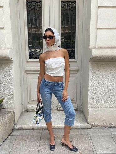 Look criativo com calça capri