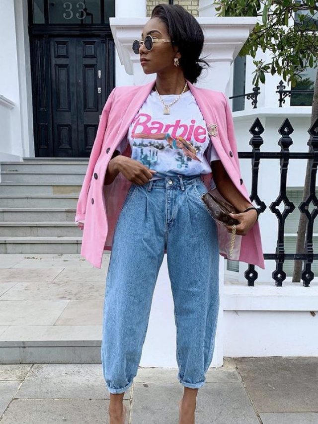 Calça mom