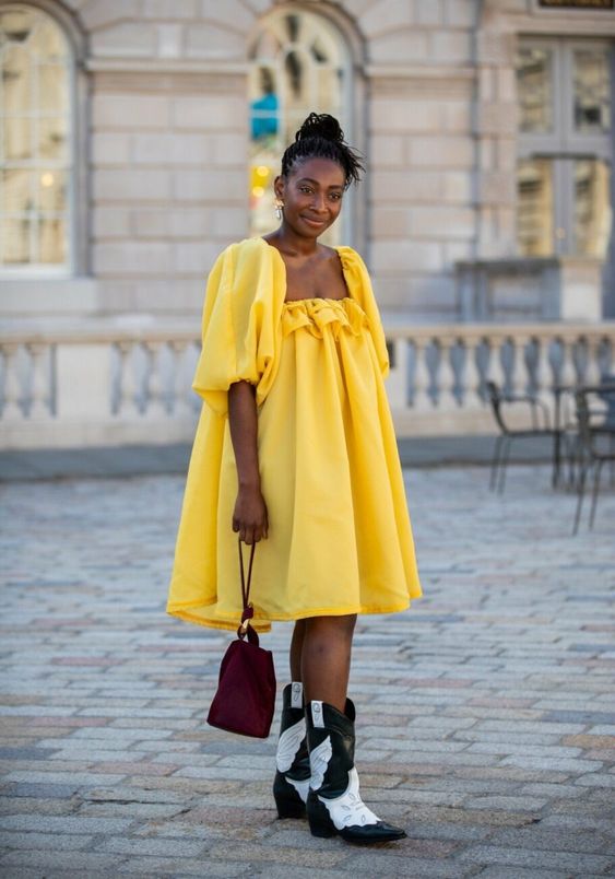 vestido feminino amarelo