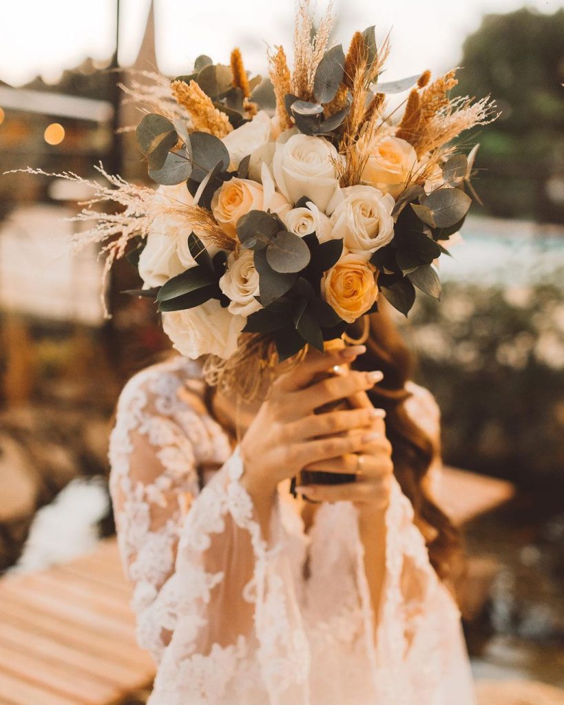 Buquê de casamento boho