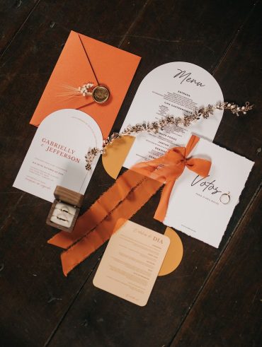 Papelaria de casamento boho