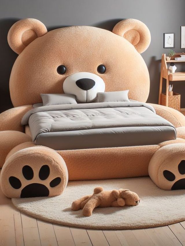 Cama em formato de urso