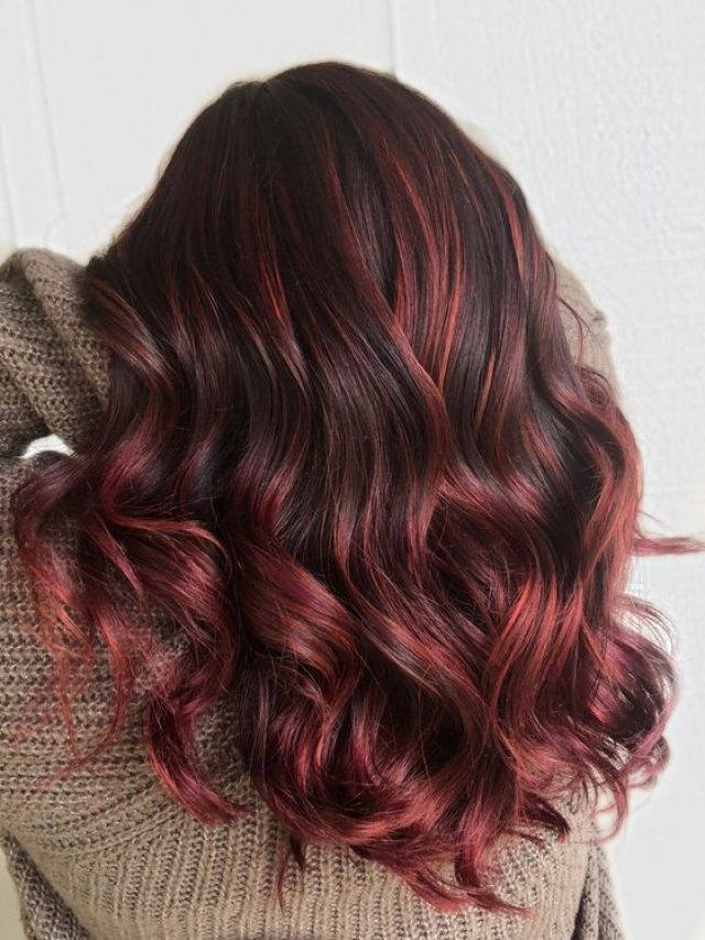Mechas Ruivas No Cabelo Preto
