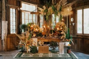 Decoração de casamento boho