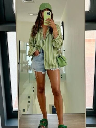Look com short jeans
