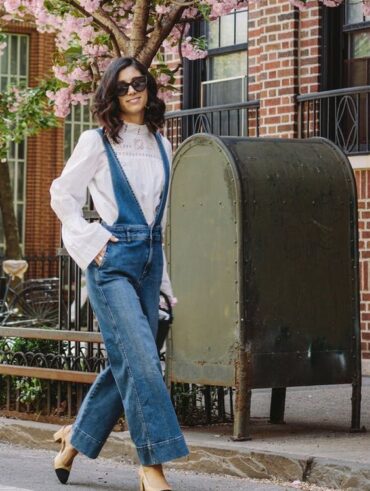 Look com jardineira jeans