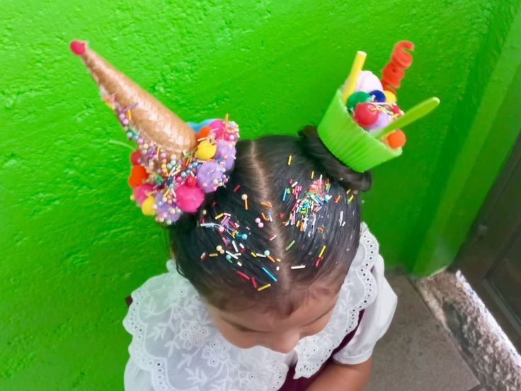 Cabelo maluco de sorvete