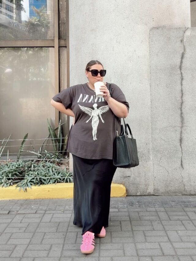 Look com camiseta oversized