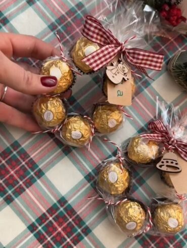 Lembrancinha de Natal com chocolate