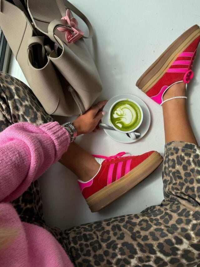 Look com Adidas Gazelle