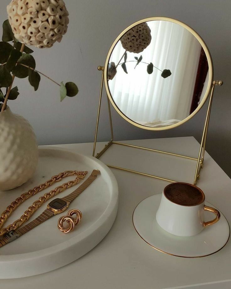 mini espelho decorativo para quarto feminino