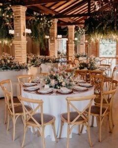 Decoração marrom de casamento