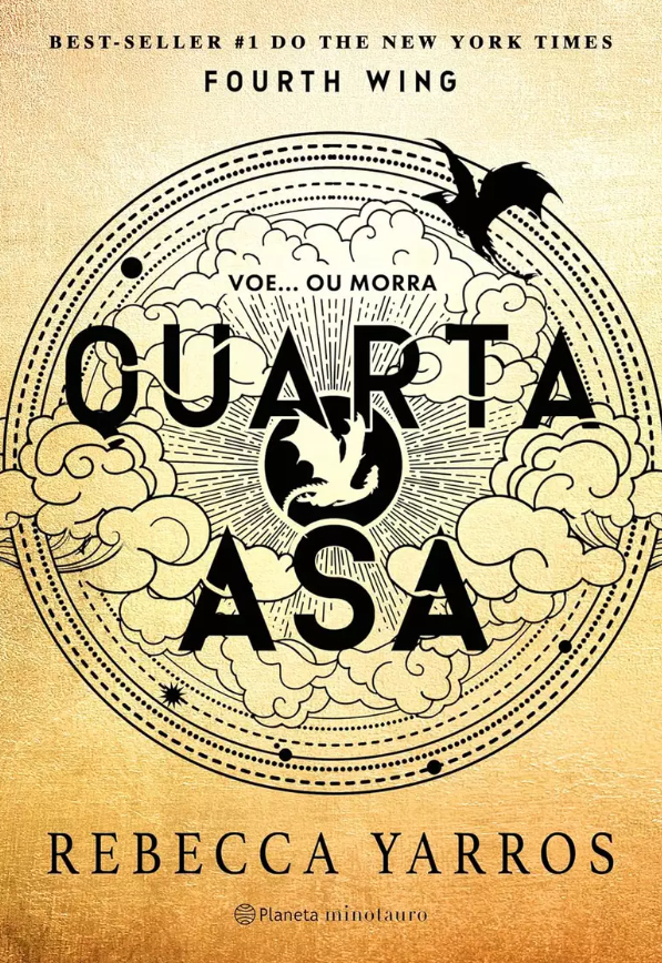 Capa do livro Quarta asa, da Rececca Yarros 