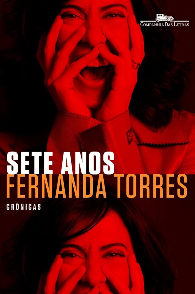 Capa de livro em tons de vermelho com dois rostos de mulheres