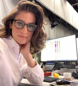 Renata Vasconcellos com cabelo bob