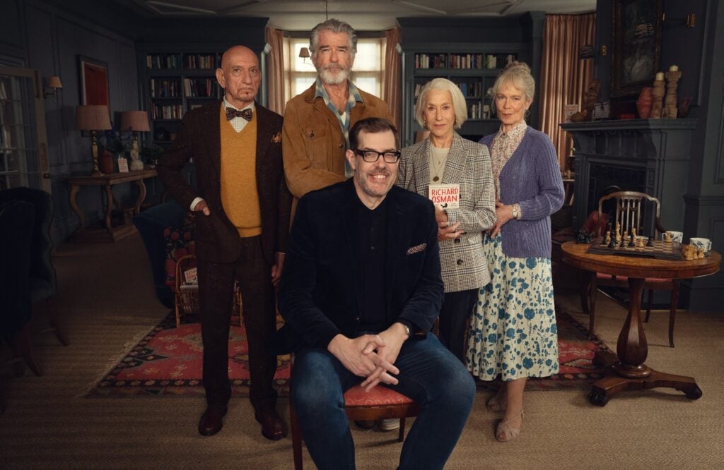 Da esquerda para a direita, Sir Ben Kingsley, Pierce Brosnan, Helen Mirren e Celia Imrie