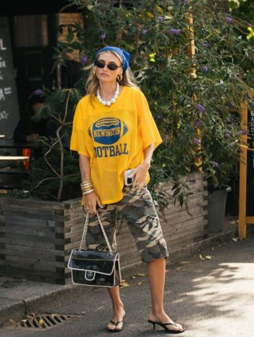 Look com lenço no cabelo