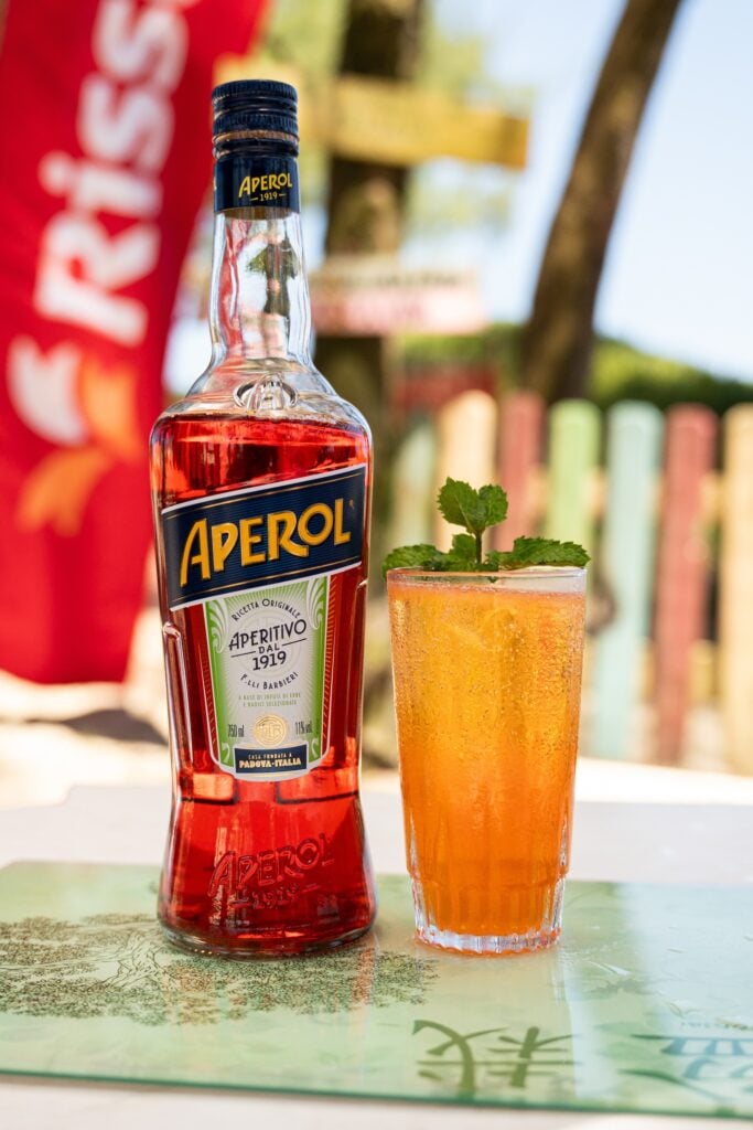 Drink de verão Aperol Fizz