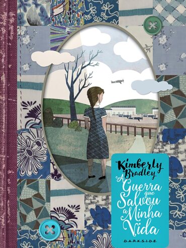 Capa de livro com menina de vestido azul