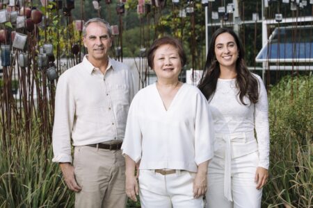 Olivier Paget, Juliana Bombarda e Veronica Kato