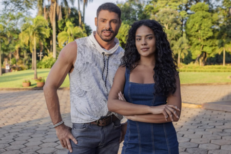 Cauã Reymond e Bella Campos