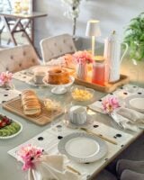 Mesa posta para o Dia das Mães